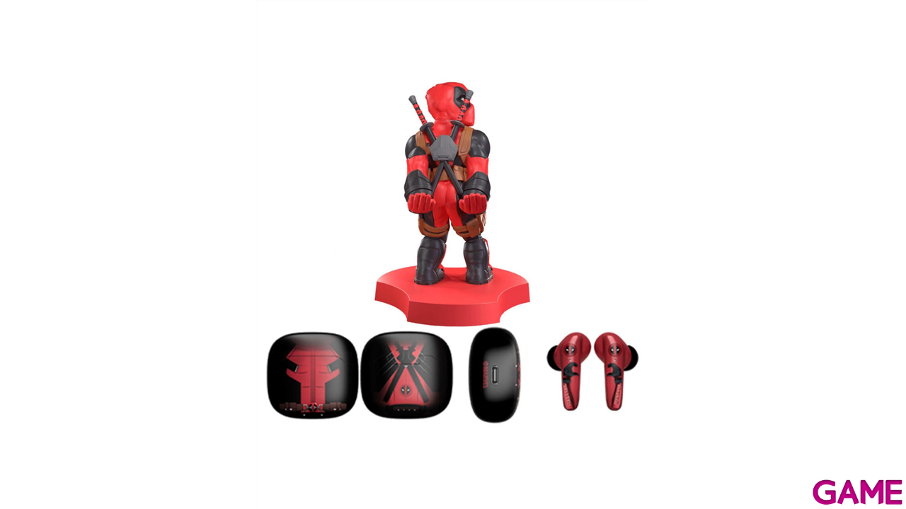 Figura Marvel Deadpool + Earbuds bluetooth 5.0-0